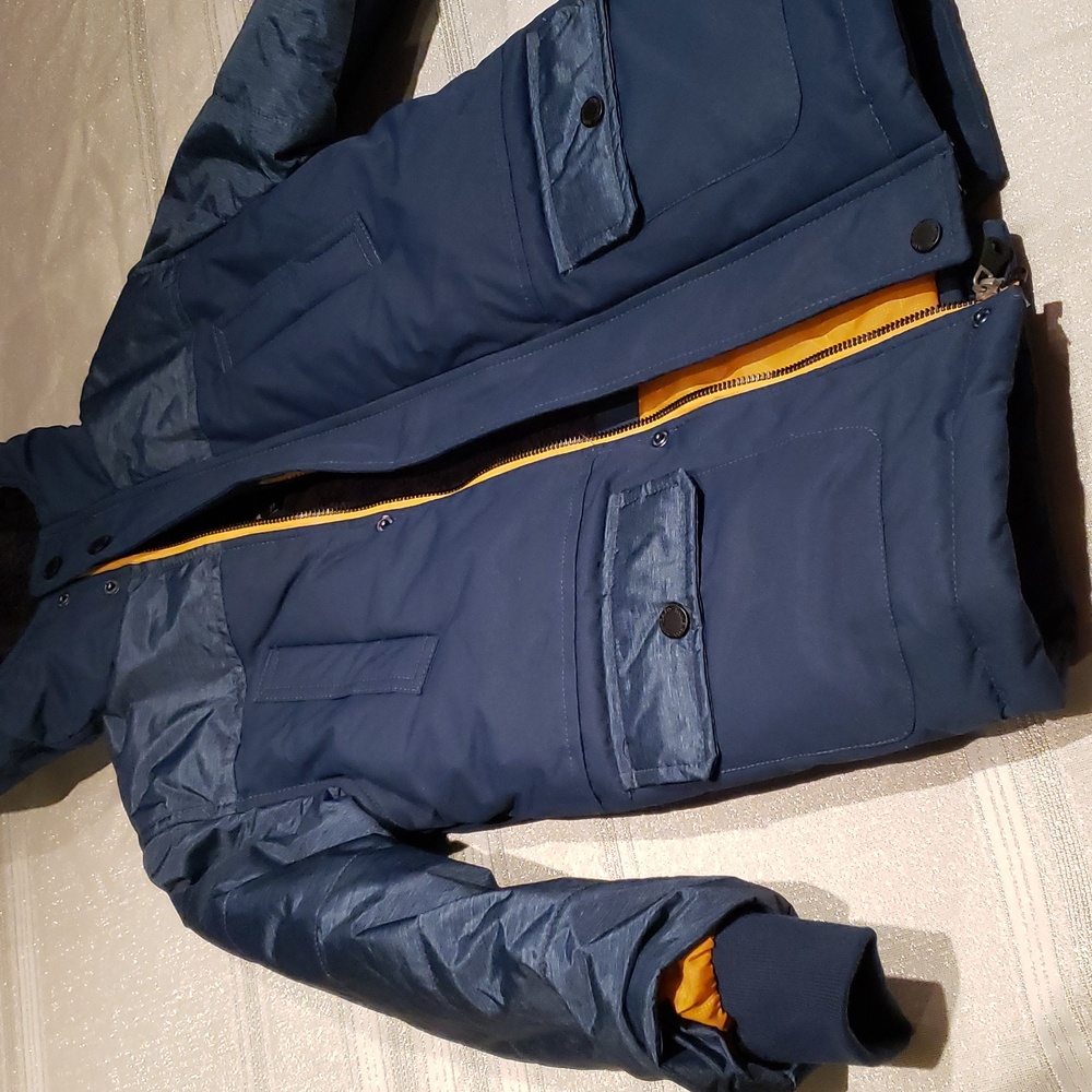 Hawke & Co. NEW Jacket Kids Reggie Hooded Tonal Vestee Parka (Little Boys) - Picture 4 of 17